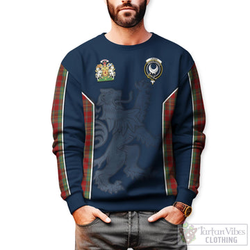 Tartan Vibes Clothing Leask Tartan Sweater with Family Crest and Lion Rampant Vibes Sport Style