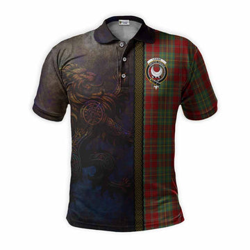 Leask Tartan Family Crest Polo Shirt Alba Gu Brath Be Brave Lion Ancient Style