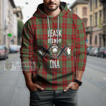 Leask Tartan Hoodie with Family Crest DNA In Me Style