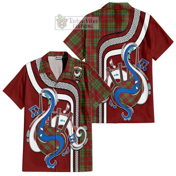 Leask Tartan Hawaiian Shirt with Epic Bagpipe Style
