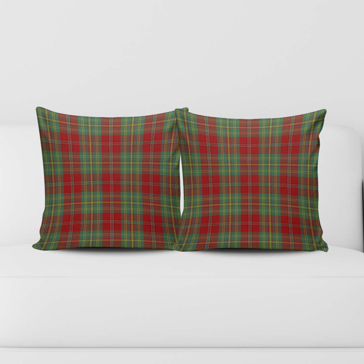 Leask Tartan Pillow Cover Square Pillow Cover - Tartanvibesclothing