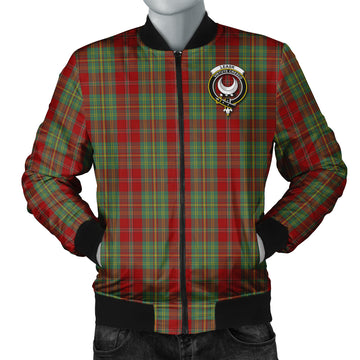 Leask Tartan Bomber Jacket with Family Crest