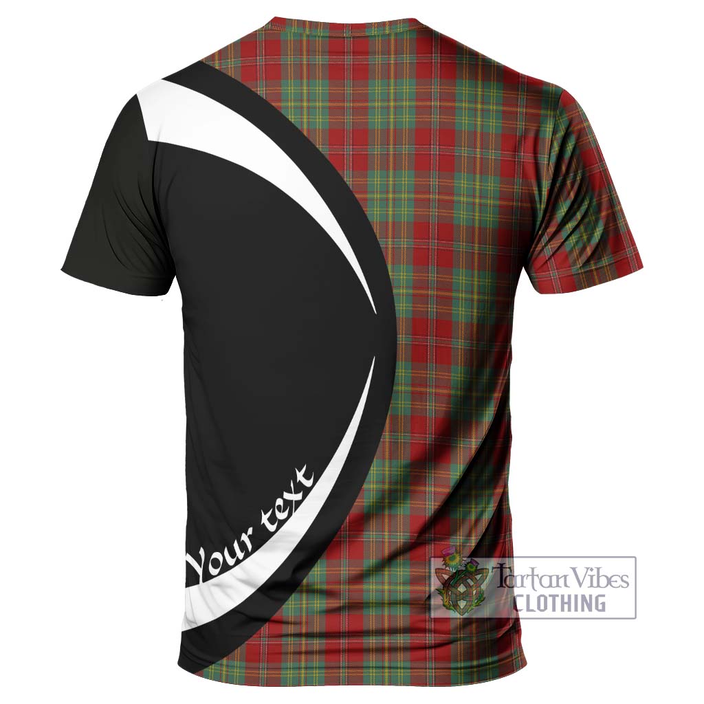 Tartan Vibes Clothing Leask Tartan T-Shirt with Family Crest Circle Style