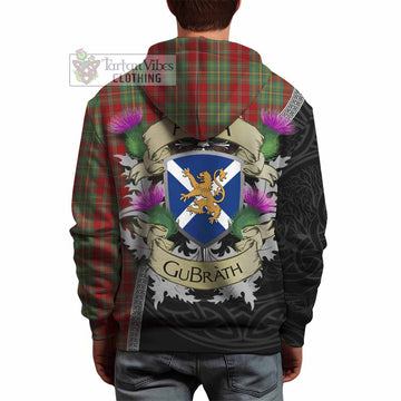 Leask Tartan Family Crest Hoodie Lion Rampant Royal Thistle Shield Celtic Inspired