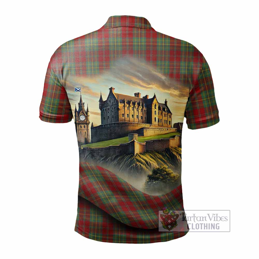 Tartan Vibes Clothing Leask Tartan Family Crest Polo Shirt with Scottish Ancient Castle Stype
