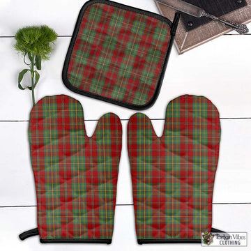 Leask Tartan Combo Oven Mitt & Pot-Holder Combo 1 Oven Mitt & 1 Pot-Holder Black - Tartan Vibes Clothing