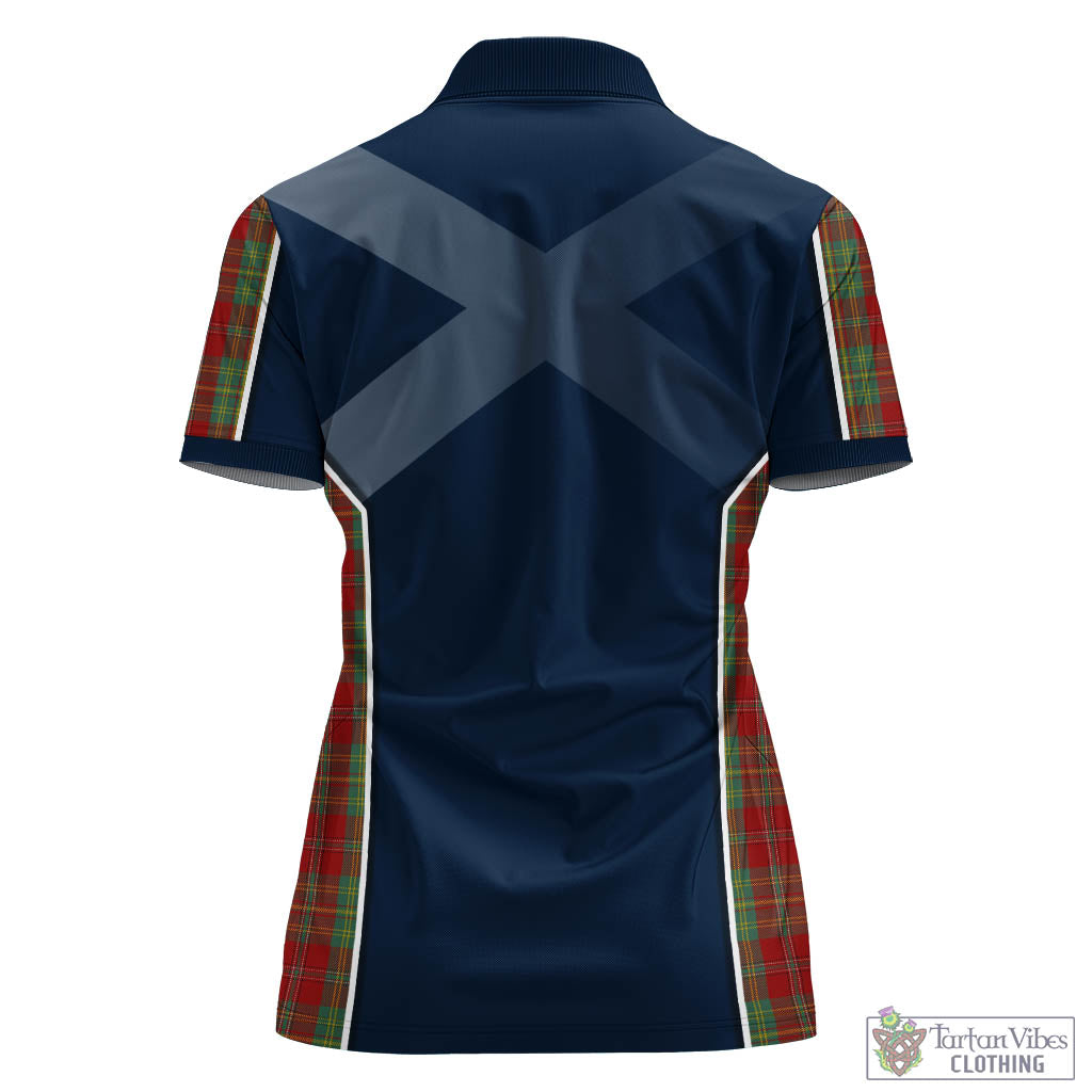 Leask Tartan Women's Polo Shirt with Family Crest and Lion Rampant Vibes Sport Style - Tartan Vibes Clothing