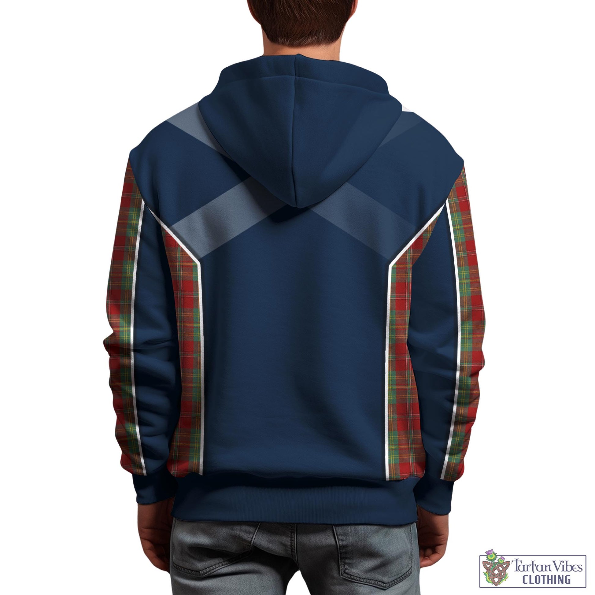 Tartan Vibes Clothing Leask Tartan Hoodie with Family Crest and Lion Rampant Vibes Sport Style