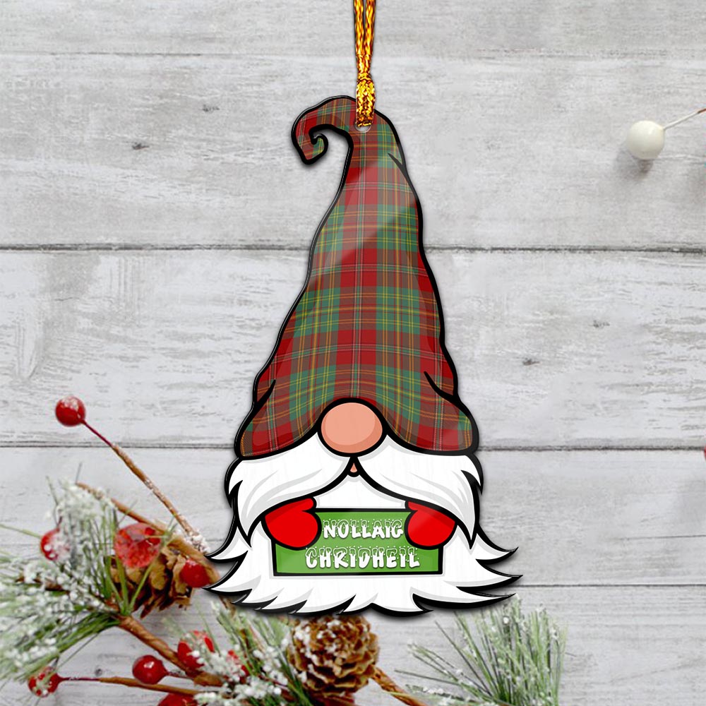 Leask Gnome Christmas Ornament with His Tartan Christmas Hat - Tartan Vibes Clothing