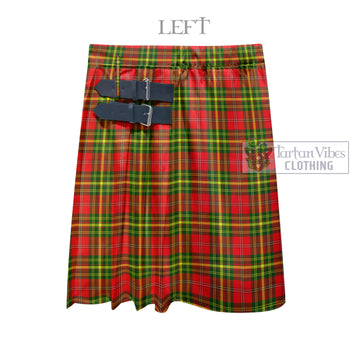Leask Modern Tartan Men's Pleated Skirt - Fashion Casual Retro Scottish Kilt Style