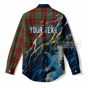 Leask Scotland Tartan Women Casual Shirt WC2026 Football - We'll Be Coming