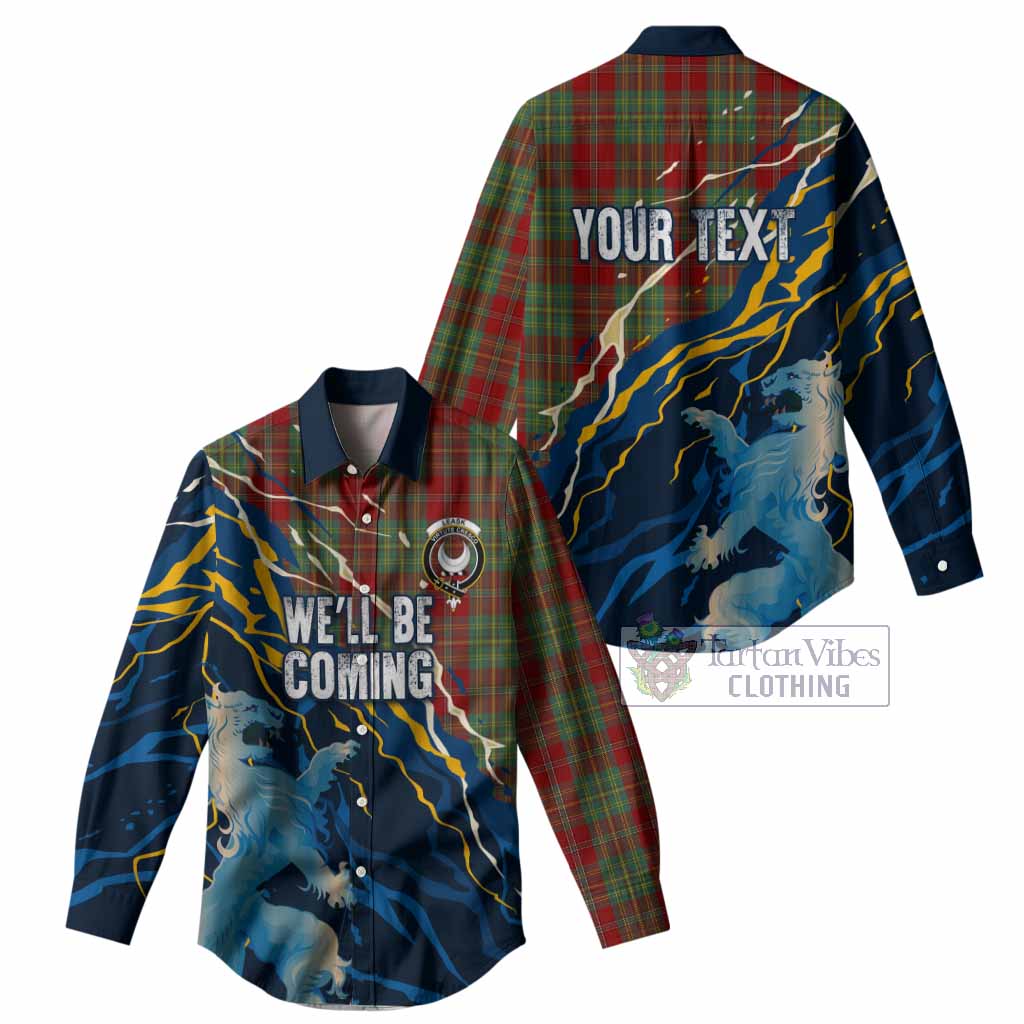 Leask Scotland Tartan Women Casual Shirt WC2026 Football - We'll Be Coming