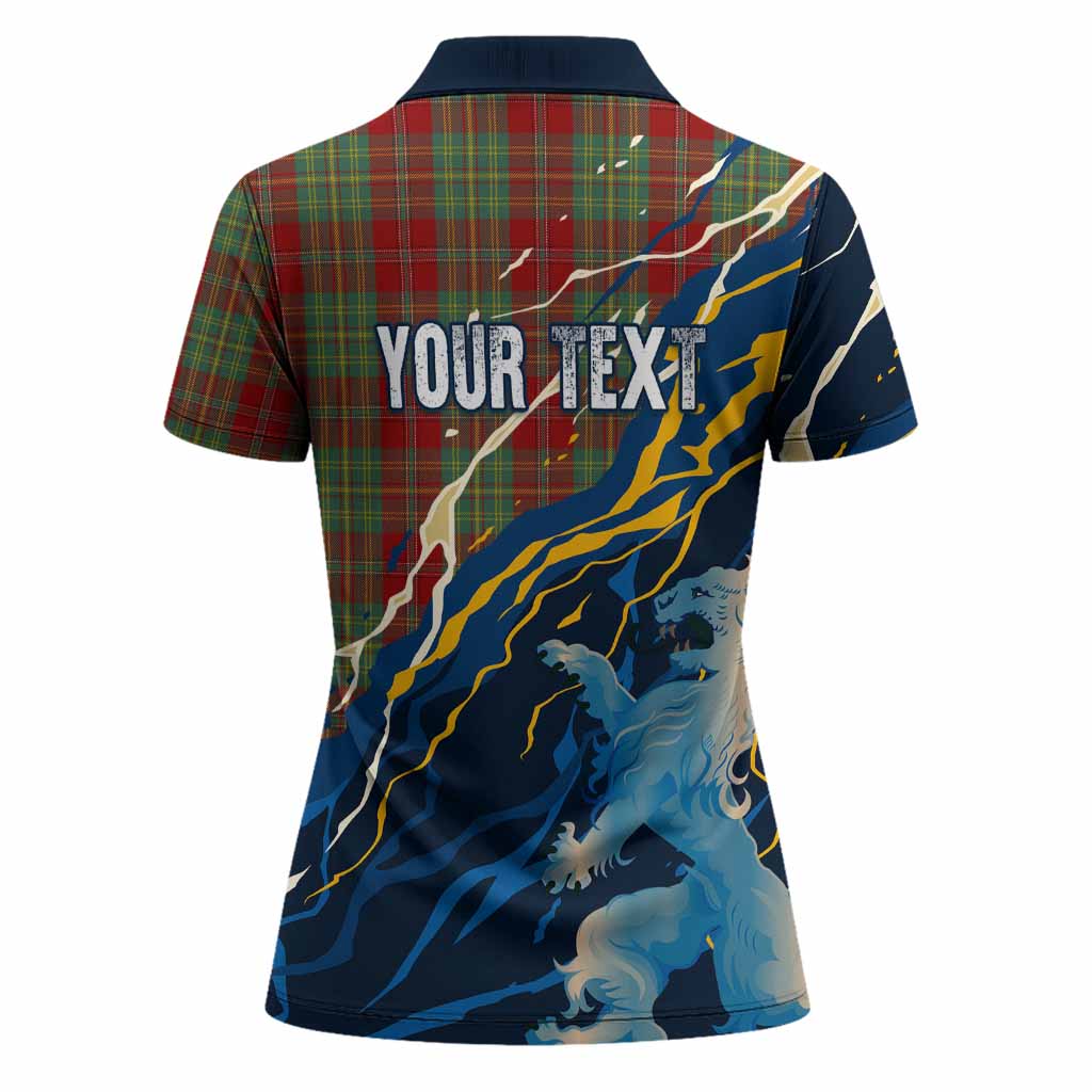 Leask Scotland Tartan Women Polo Shirt WC2026 Football - We'll Be Coming