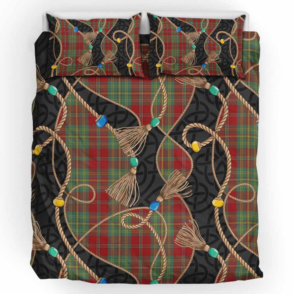 Leask Scottish Tartan Twisted Ropes Stylized Bedding Set UK Bedding Set UK King 91*87 inch - Tartan Vibes Clothing