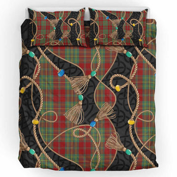 Leask Scottish Tartan Twisted Ropes Stylized Bedding Set UK Bedding Set UK King 91*87 inch - Tartan Vibes Clothing