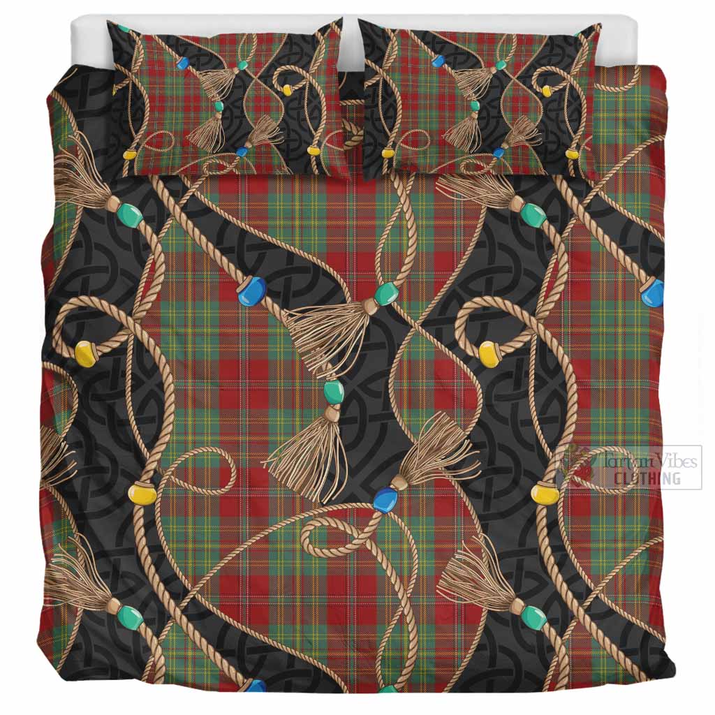 Leask Scottish Tartan Twisted Ropes Stylized Bedding Set UK Bedding Set UK Super King 104*94 inch - Tartan Vibes Clothing