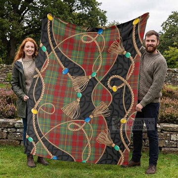 Leask Scottish Tartan Twisted Ropes Stylized Blanket - Tartan Vibes Clothing
