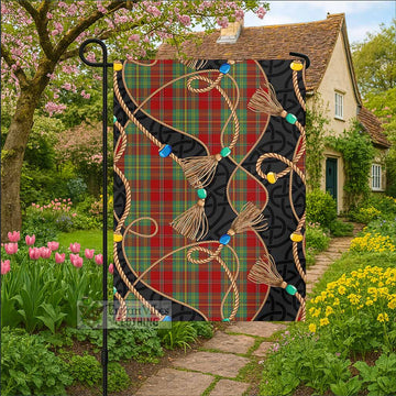 Leask Scottish Tartan Twisted Ropes Stylized Garden Flag