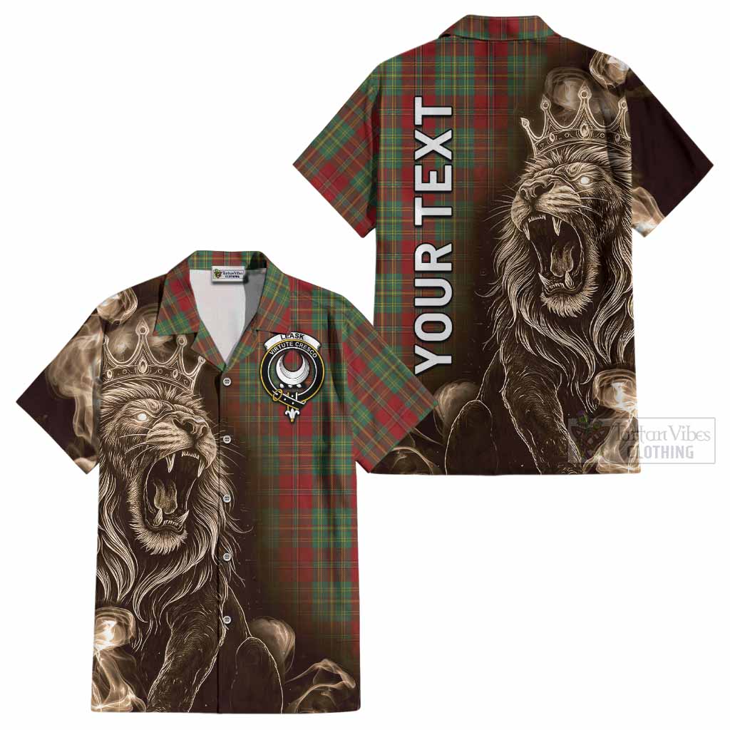 Leask Tartan Cotton Hawaiian Shirt Roaring Lion Heritage