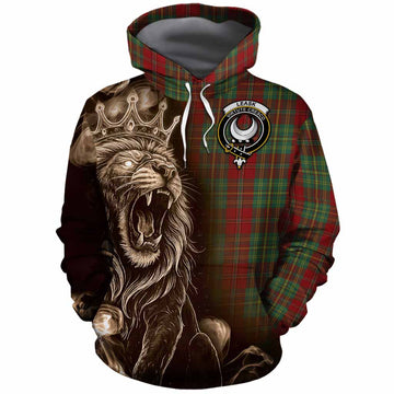 Leask Tartan Cotton Hoodie Roaring Lion Heritage