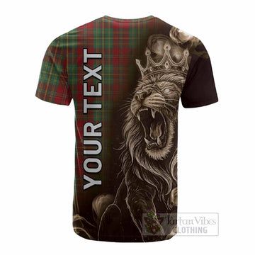 Leask Tartan Cotton T-shirt Roaring Lion Heritage