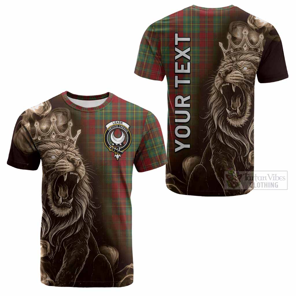 Leask Tartan Cotton T-shirt Roaring Lion Heritage