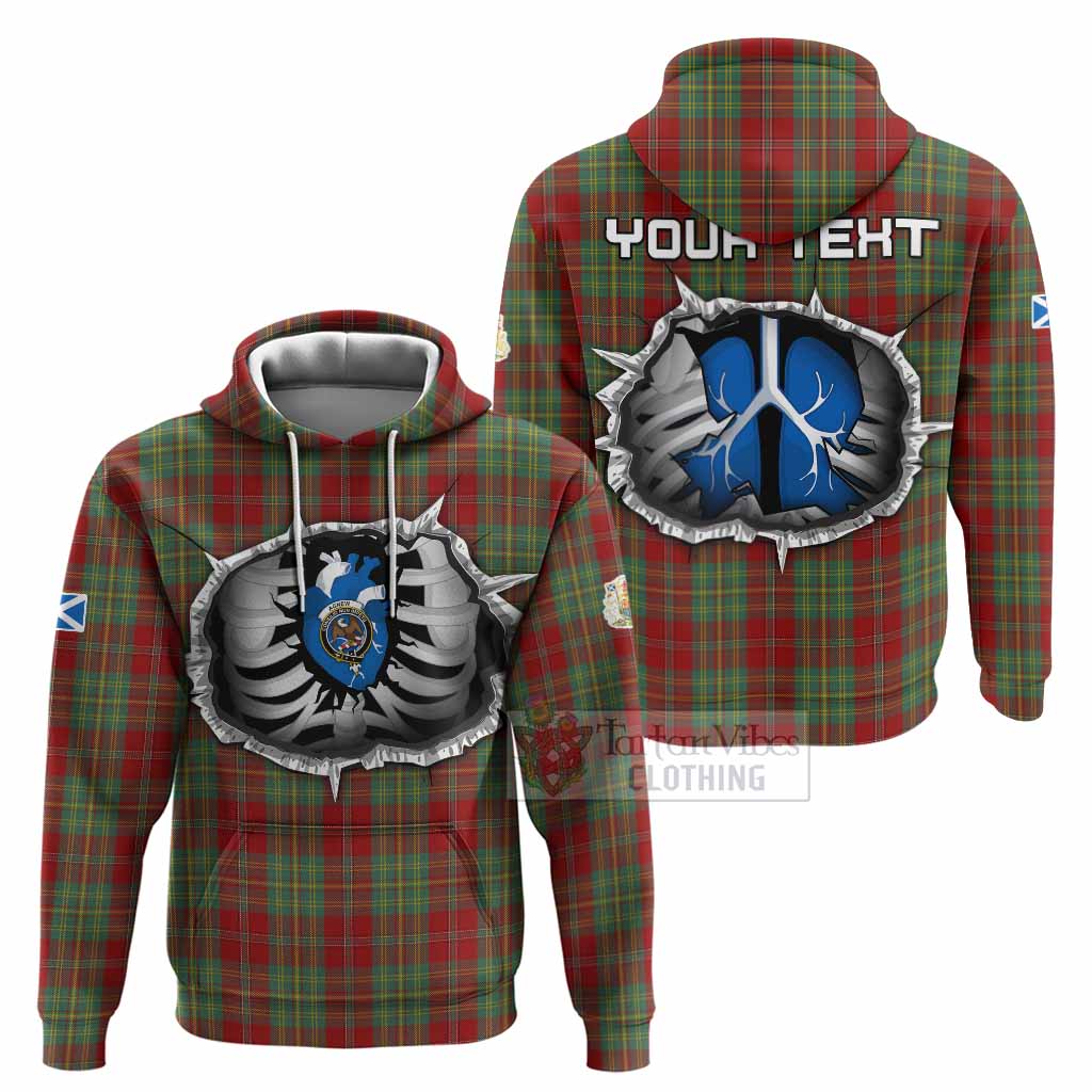 Leask Tartan Crest Hoodie Scotland In My Veins