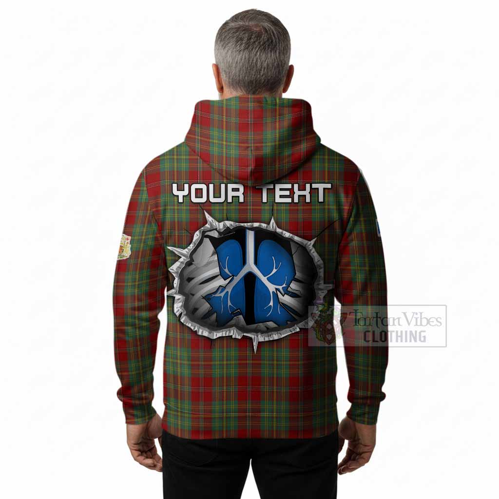 Leask Tartan Crest Hoodie Scotland In My Veins