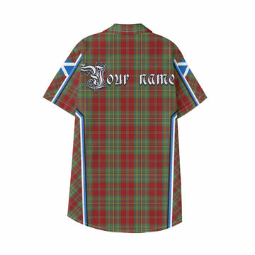 Leask Tartan Crest Kid Hawaiian Shirt Scotland Coat of Arm Flag Style - Tartan Vibes Clothing