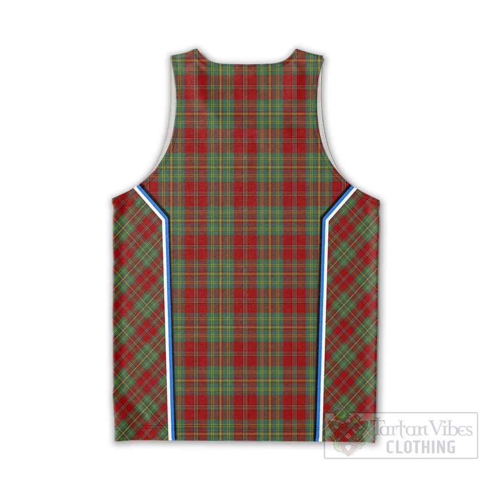 Leask Tartan Crest Men Tank Top Scotland Coat of Arm Flag Style - Tartan Vibes Clothing