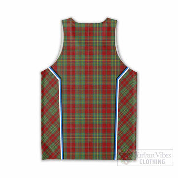 Leask Tartan Crest Men Tank Top Scotland Coat of Arm Flag Style