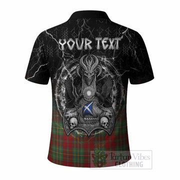 Leask Tartan Crest Polo Shirt Celtic Odin's Raven Legacy