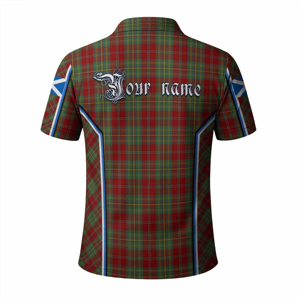 Leask Tartan Crest Polo Shirt Scotland Coat of Arm Flag Style - Tartan Vibes Clothing