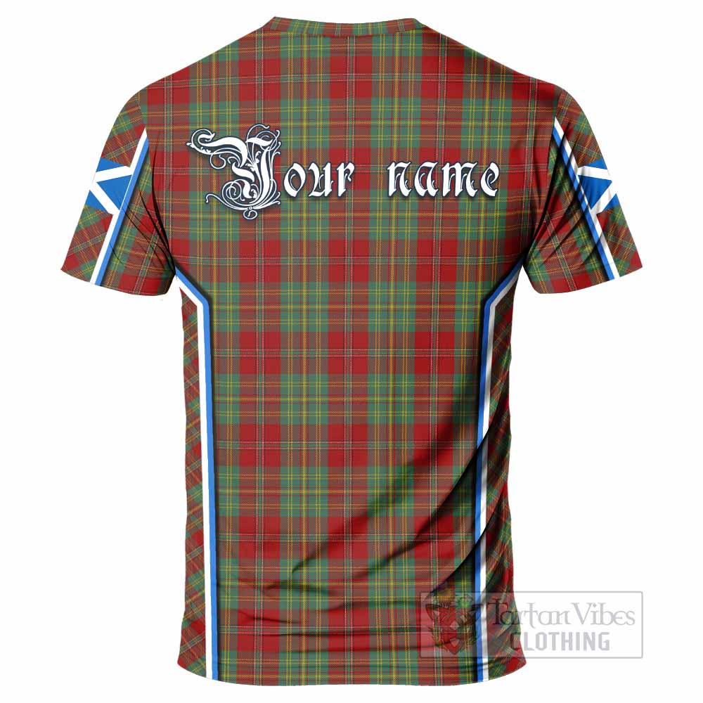 Leask Tartan Crest T-shirt Scotland Coat of Arm Flag Style - Tartan Vibes Clothing