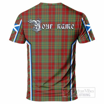 Leask Tartan Crest T-shirt Scotland Coat of Arm Flag Style