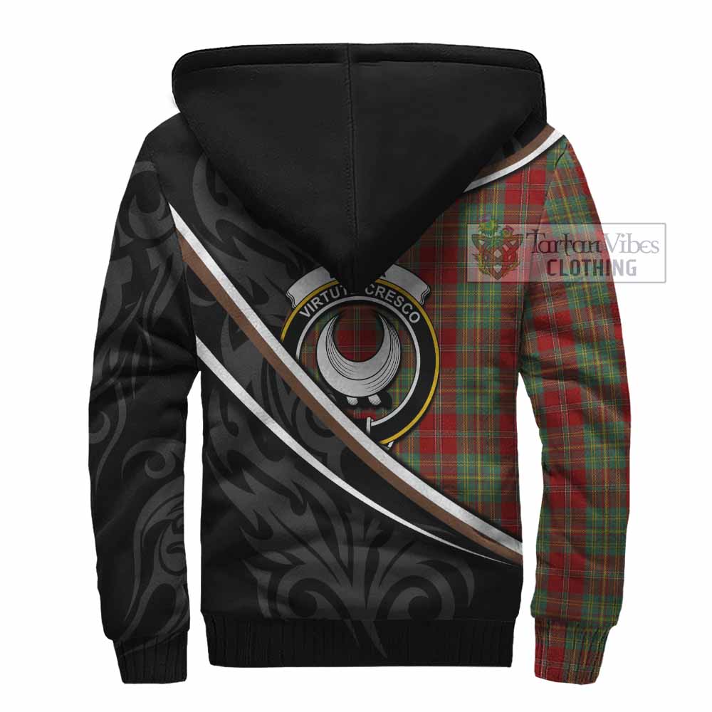 Leask Tartan Family Crest Sherpa Hoodie Celtic Scottish Thistle Floral - Tartan Vibes Clothing
