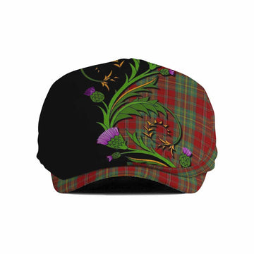 Leask Tartan Flat Cap, Jeff Cap Scottish Thistle Pride Heritage Art