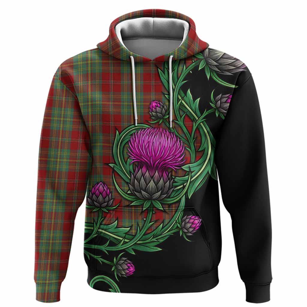 Leask Tartan Hoodie Resilient Scottish Thistle