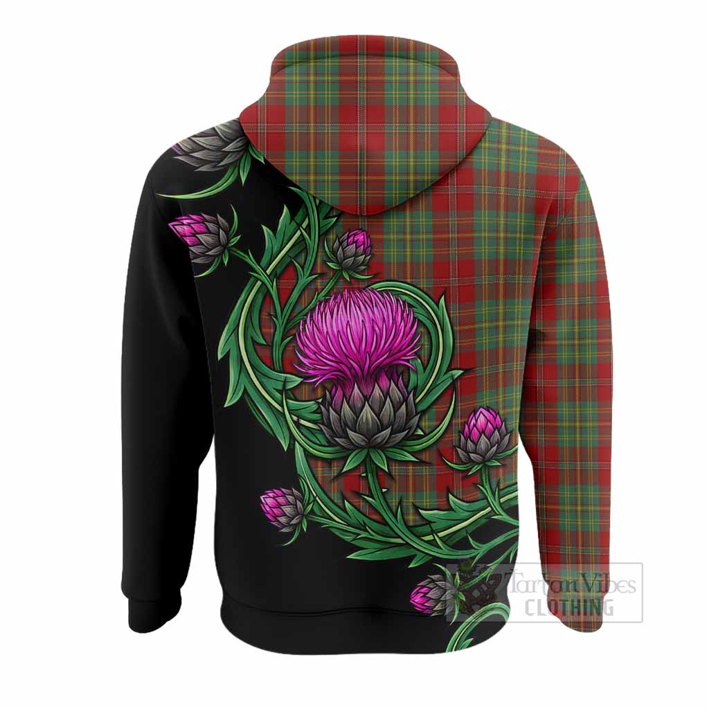 Leask Tartan Hoodie Resilient Scottish Thistle