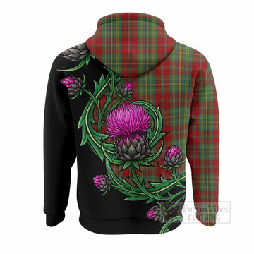 Leask Tartan Hoodie Resilient Scottish Thistle
