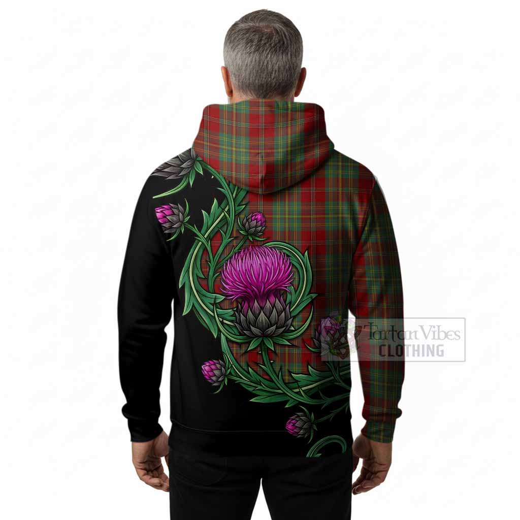 Leask Tartan Hoodie Resilient Scottish Thistle