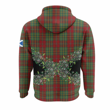 Leask Tartan Hoodie Thistle Scottish Spirit