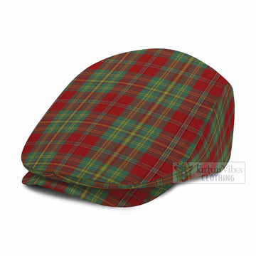 Leask Tartan Jeff Cap, Tartan Flat Cap