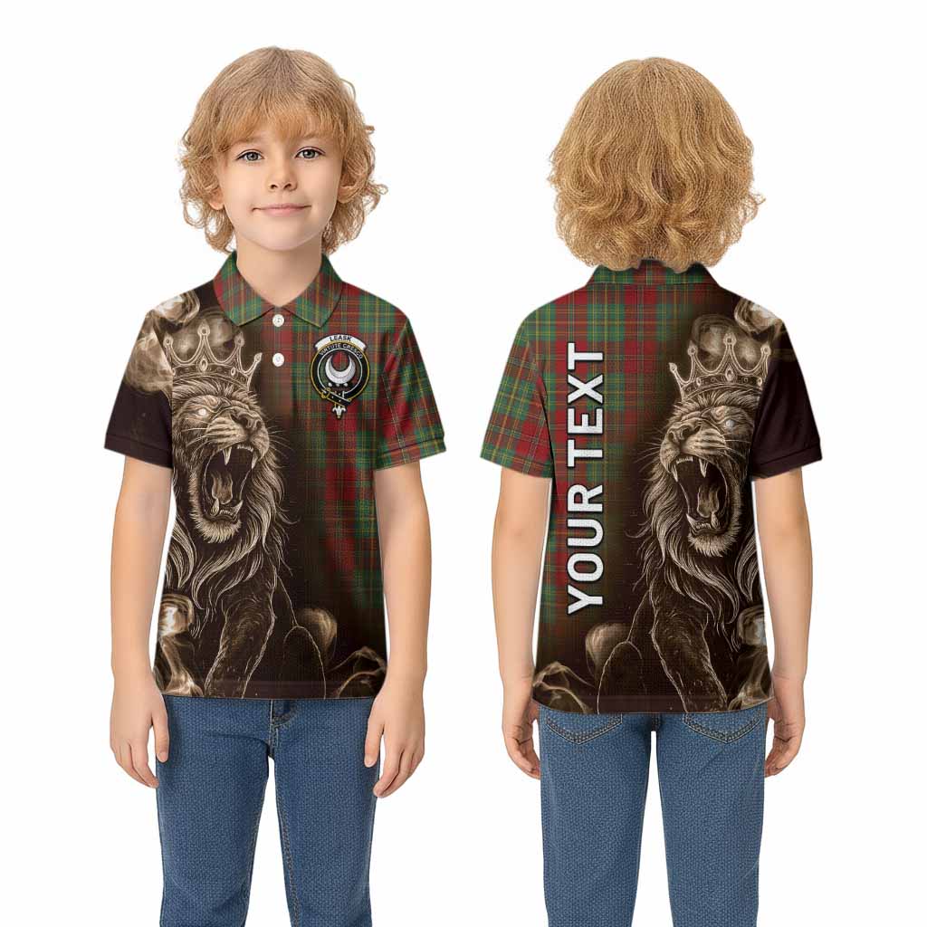 Leask Tartan Kid Polo Shirt Roaring Lion Heritage