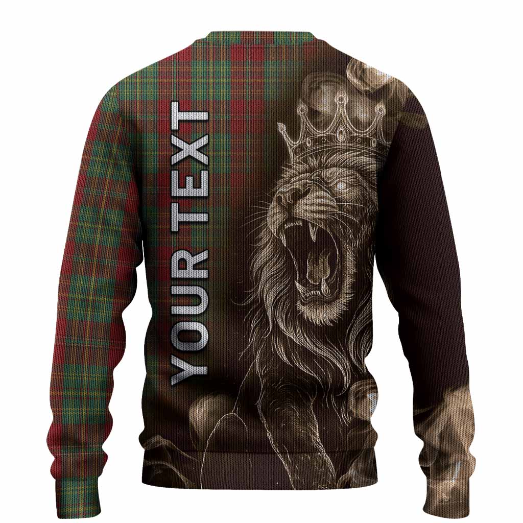Leask Tartan Knitted Sweater Roaring Lion Heritage