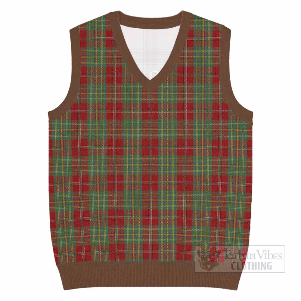 Leask Tartan Knitted V-Neck Vest - Tartan Vibes Clothing