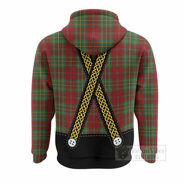 Leask Tartan Lederhosen Costume Hoodie Scotland Celtic Knot Motif