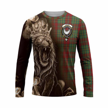 Leask Tartan Long Sleeve T-Shirt Roaring Lion Heritage