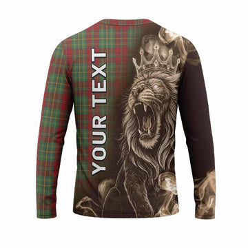 Leask Tartan Long Sleeve T-Shirt Roaring Lion Heritage