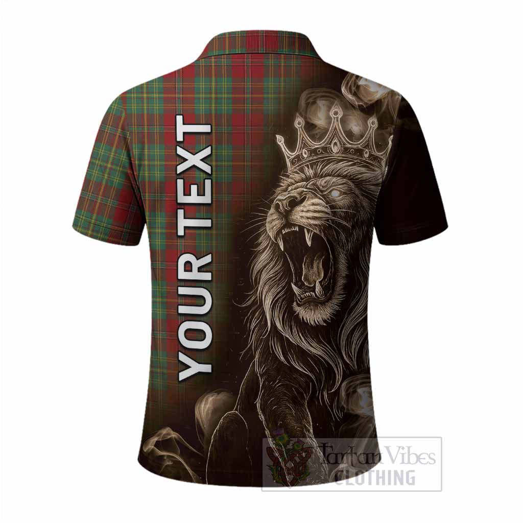 Leask Tartan Polo Shirt Roaring Lion Heritage